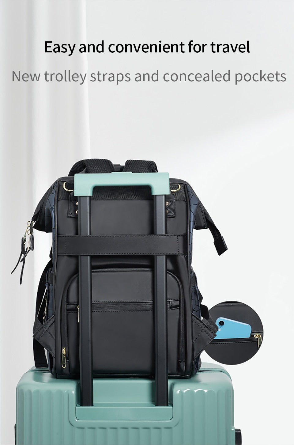 Backpack For Women Mommy Bag Waterproof Large Capacity High Quality B143 - Lusy Store