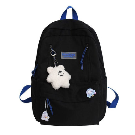 Backpack For Women Teenage Girls Laptop Rucksack Student Shoulder B144 Black