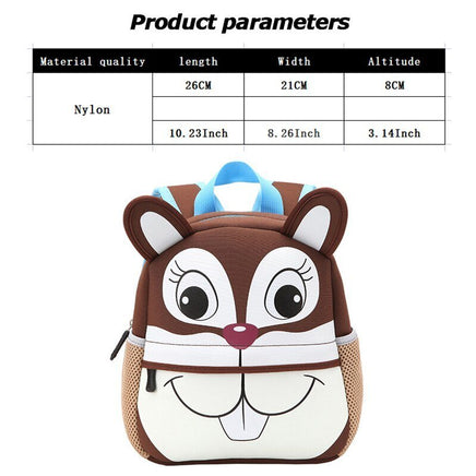 Backpacks For School 3D Children Kindergarten Cartoon Animal Toddle Kids B114