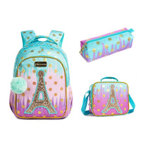 Backpacks For School 3pcs Cute Love Kawaii Childrens Kids Luggage B129 4
