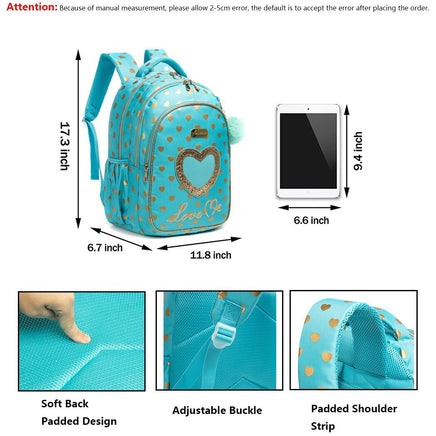 Backpacks For School 3pcs Cute Love Kawaii Childrens Kids Luggage B129