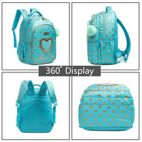 Backpacks For School 3pcs Cute Love Kawaii Childrens Kids Luggage B129