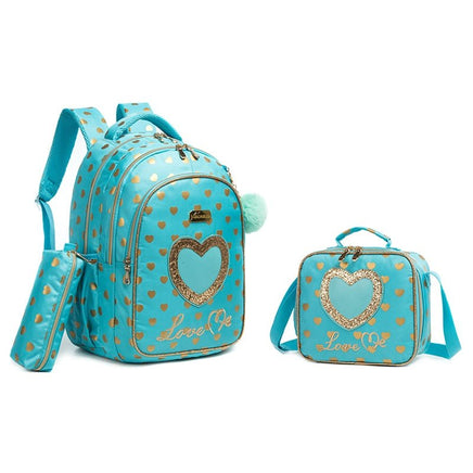 Backpacks For School 3pcs Cute Love Kawaii Childrens Kids Luggage B129 7