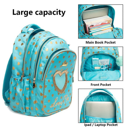 Backpacks For School 3pcs Cute Love Kawaii Childrens Kids Luggage B129