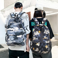 Backpacks For School Cool Backpack Teenager Boys Camouflage Text Student Book Bag B112