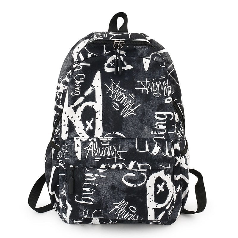 Backpacks For School Cool Backpack Teenager Boys Camouflage Text Student Book Bag B112 - Lusy Store