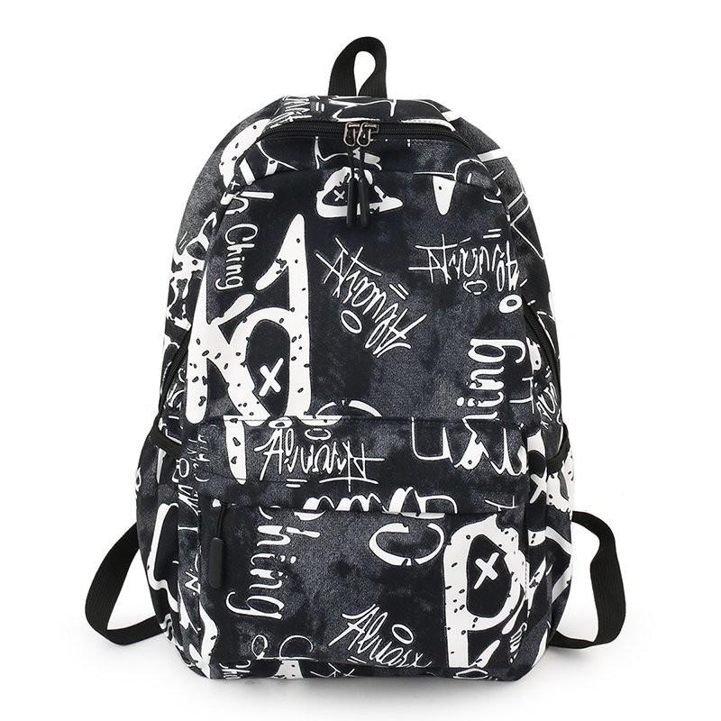 Backpacks For School Cool Backpack Teenager Boys Camouflage Text Student Book Bag B112 - Lusy Store
