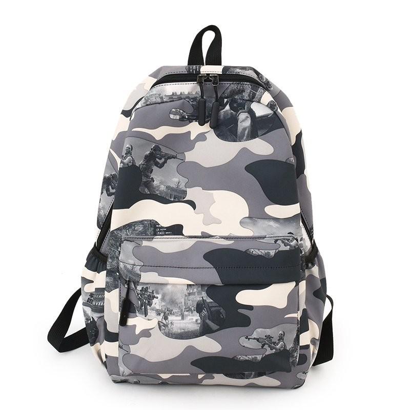 Backpacks For School Cool Backpack Teenager Boys Camouflage Text Student Book Bag B112 - Lusy Store