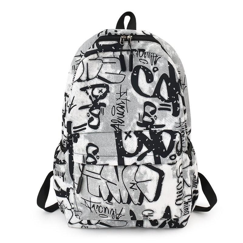 Backpacks For School Cool Backpack Teenager Boys Camouflage Text Student Book Bag B112 - Lusy Store