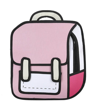 Backpacks For School Creative Women 2D Drawing Backpack Teenager Girls B116 - Lusy Store
