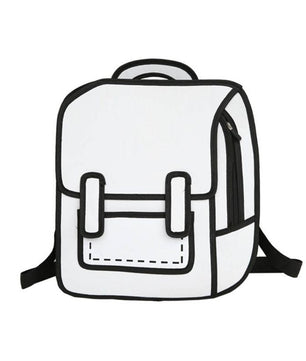 Backpacks For School Creative Women 2D Drawing Backpack Teenager Girls B116 - Lusy Store