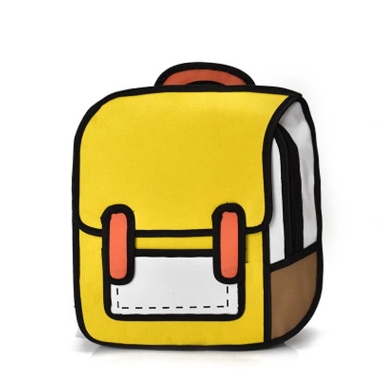 Backpacks For School Creative Women 2D Drawing Backpack Teenager Girls B116 - Lusy Store
