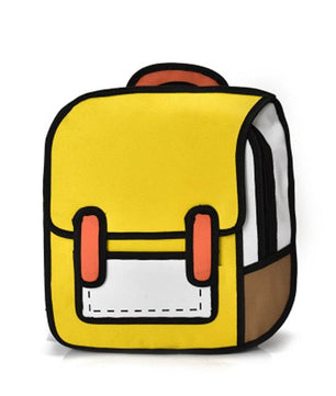 Backpacks For School Creative Women 2D Drawing Backpack Teenager Girls B116 - Lusy Store
