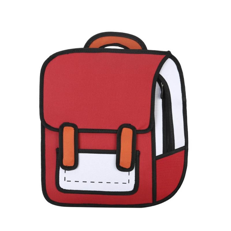 Backpacks For School Creative Women 2D Drawing Backpack Teenager Girls B116 - Lusy Store