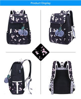 Backpacks For School Cute Cat For Girls Female Laptop Backpack B125