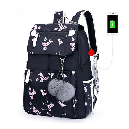 Backpacks For School Cute Cat For Girls Female Laptop Backpack B125