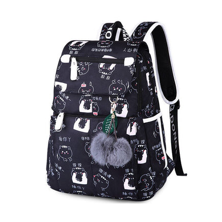 Backpacks For School Cute Cat For Girls Female Laptop Backpack B125