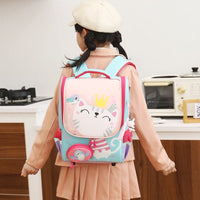Backpacks For School Grade1-2 Cartoon Primary School Cute Cat B123 - Lusy Store