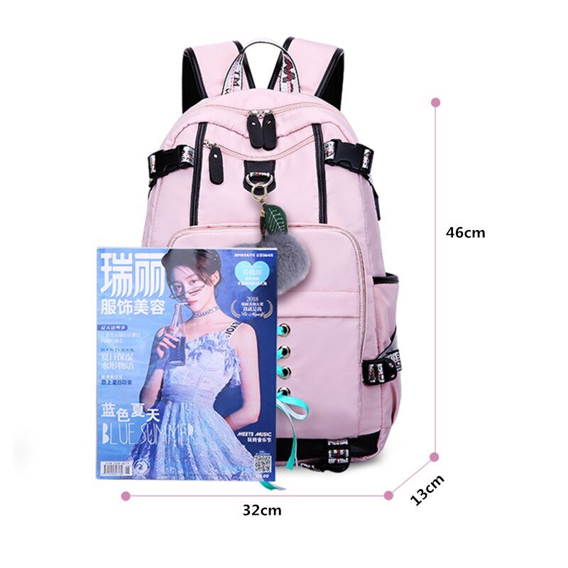Backpacks For School Korean Style High School Backpack Teenage Girl Fashion B127 - Lusy Store