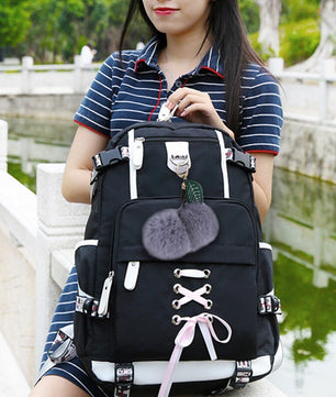 Backpacks For School Korean Style High School Backpack Teenage Girl Fashion B127 - Lusy Store