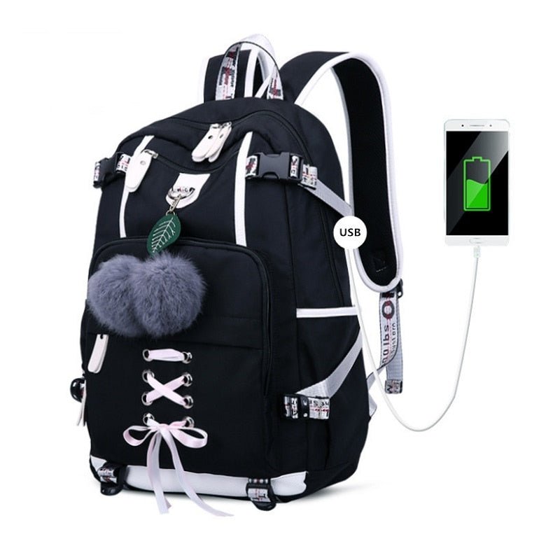 Backpacks For School Korean Style High School Backpack Teenage Girl Fashion B127 - Lusy Store