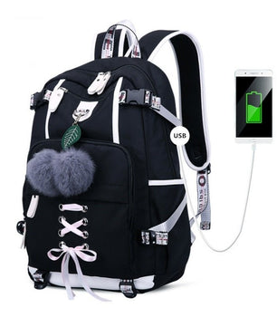 Backpacks For School Korean Style High School Backpack Teenage Girl Fashion B127 - Lusy Store