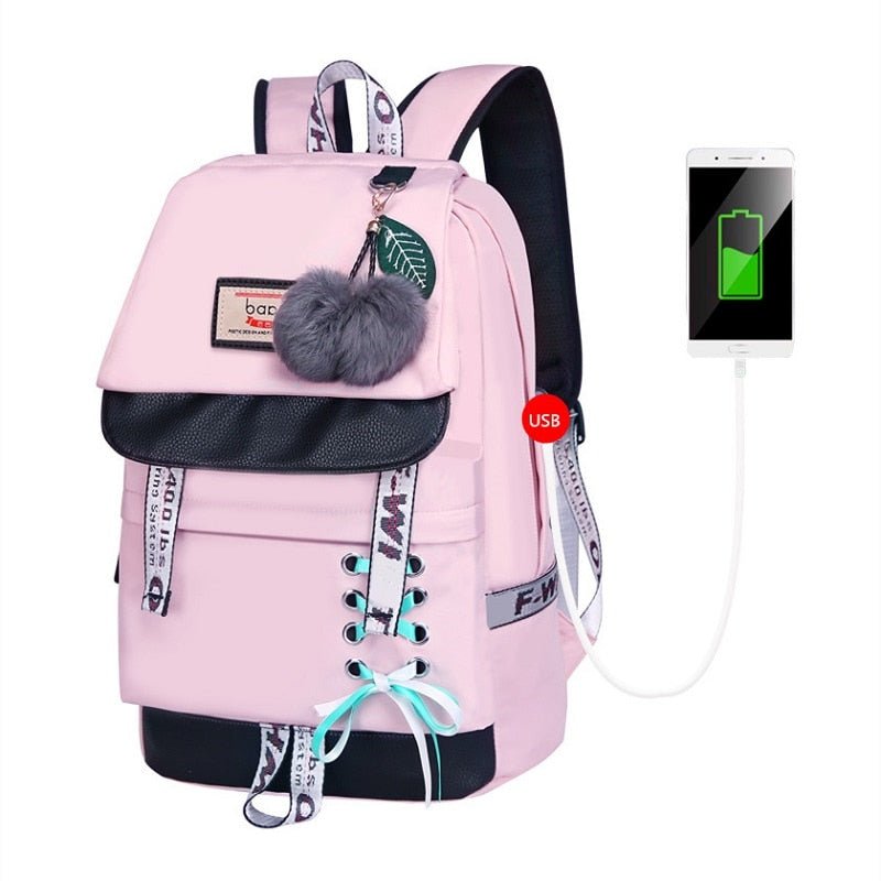 Backpacks For School Korean Style High School Backpack Teenage Girl Fashion B127 - Lusy Store