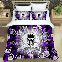 Badtz Maru Hello Kitty Bed Set Cotton Sanrios Cute Bed Sheets Cartoon Bed Comforters Bed Cover Set LS22799 - Lusy Store