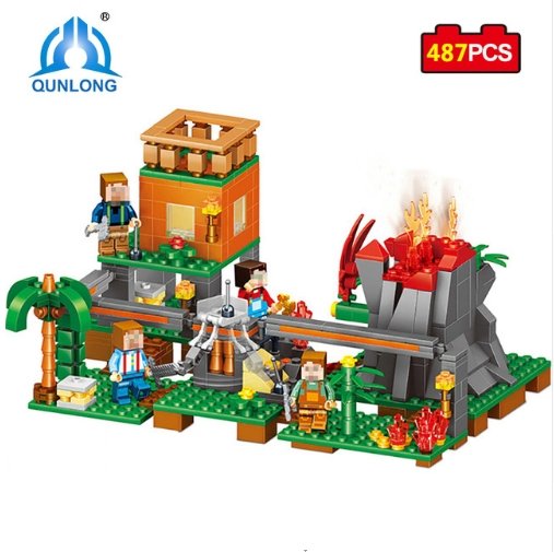 Base Building Blocks Educational Bricks Toy For Kid Compatible Minecraft toys lego - Lusy Store