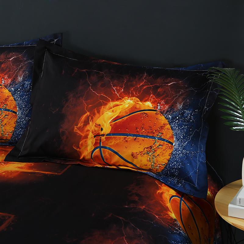 Basketball Pattern Bedding Sets Duvet Cover Bed Sheet Bed Linen Kids Bedding Sets Twin/Full/Queen/King Size - Lusy Store