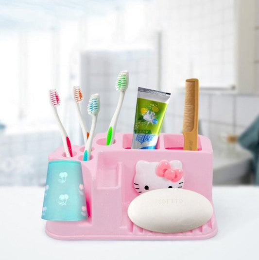 Bathroom Accessories Practical Hello Kitty Toothbrush Holder Family Style - Lusy Store