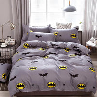 Batman Bedding Pattern Bed Linings Duvet Cover Bed Sheet Kids Bedding Sets Twin/Full/Queen/King size - Lusy Store