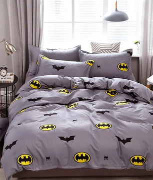 Batman Bedding Pattern Bed Linings Duvet Cover Bed Sheet Kids Bedding Sets Twin/Full/Queen/King size - Lusy Store