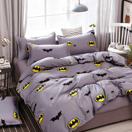 Batman Bedding Pattern Bed Linings Duvet Cover Bed Sheet Kids Bedding Sets Twin/Full/Queen/King size - Lusy Store