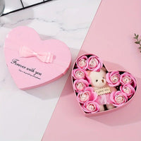 Bear Flower Bouquet Gift Box Anniversary Wedding Gifts