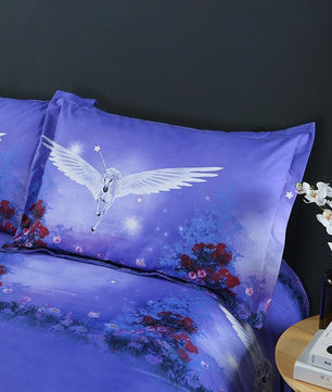 Beautiful Unicorn Pattern Bedding Sets Duvet Cover Flat Sheet Bed Linings Kids Bedding Sets - Lusy Store