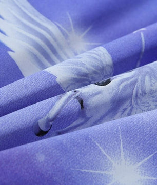 Beautiful Unicorn Pattern Bedding Sets Duvet Cover Flat Sheet Bed Linings Kids Bedding Sets - Lusy Store