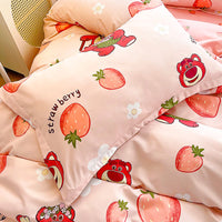 Bed Linen Cute Bedding Duvet Cover Bed Sheet Pillowcases D594-2 - Lusy Store