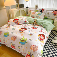 Bed Linen Cute Bedding Duvet Cover Bed Sheet Pillowcases D594-2 - Lusy Store