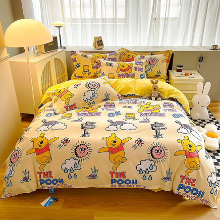 Bed Linen Cute Bedding Duvet Cover Bed Sheet Pillowcases D594-2 - Lusy Store