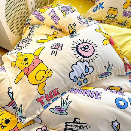 Bed Linen Cute Bedding Duvet Cover Bed Sheet Pillowcases D594-2 - Lusy Store