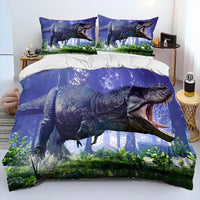 Bed Linen Jurassic World Bedding 3D Illusion Dinosaur Cartoon Duvet Cover Pillowcase D595 9
