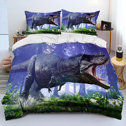 Bed Linen Jurassic World Bedding 3D Illusion Dinosaur Cartoon Duvet Cover Pillowcase D595 9