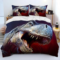 Bed Linen Jurassic World Bedding 3D Illusion Dinosaur Cartoon Duvet Cover Pillowcase D595 19