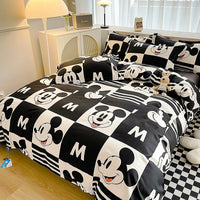 Mickey Mouse Bed Sheet Duvet Cover Bed Sheet Pillowcases D594