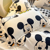 Mickey Mouse Bed Sheet Duvet Cover Bed Sheet Pillowcases D594