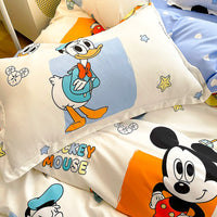 Mickey Mouse Bed Sheet Duvet Cover Bed Sheet Pillowcases D594