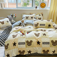Bed Linen Mickey Mouse Bedding Duvet Cover Bed Sheet Pillowcases D600 - Lusy Store