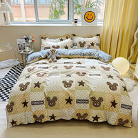 Bed Linen Mickey Mouse Bedding Duvet Cover Bed Sheet Pillowcases D600 - Lusy Store