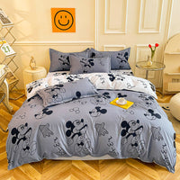 Bed Linen Mickey Mouse Bedding Duvet Cover Bed Sheet Pillowcases D600 - Lusy Store